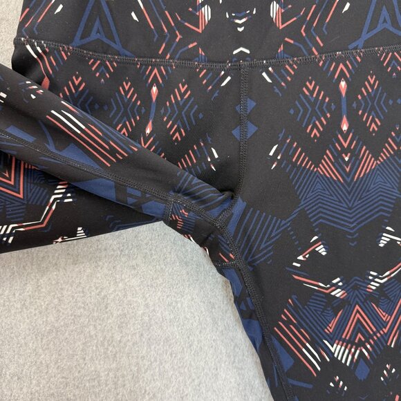 Sweaty Betty The Power Leggings Black Blue Brown Aztec‎ Print Athletic Womens XS - Picture 5 of 14